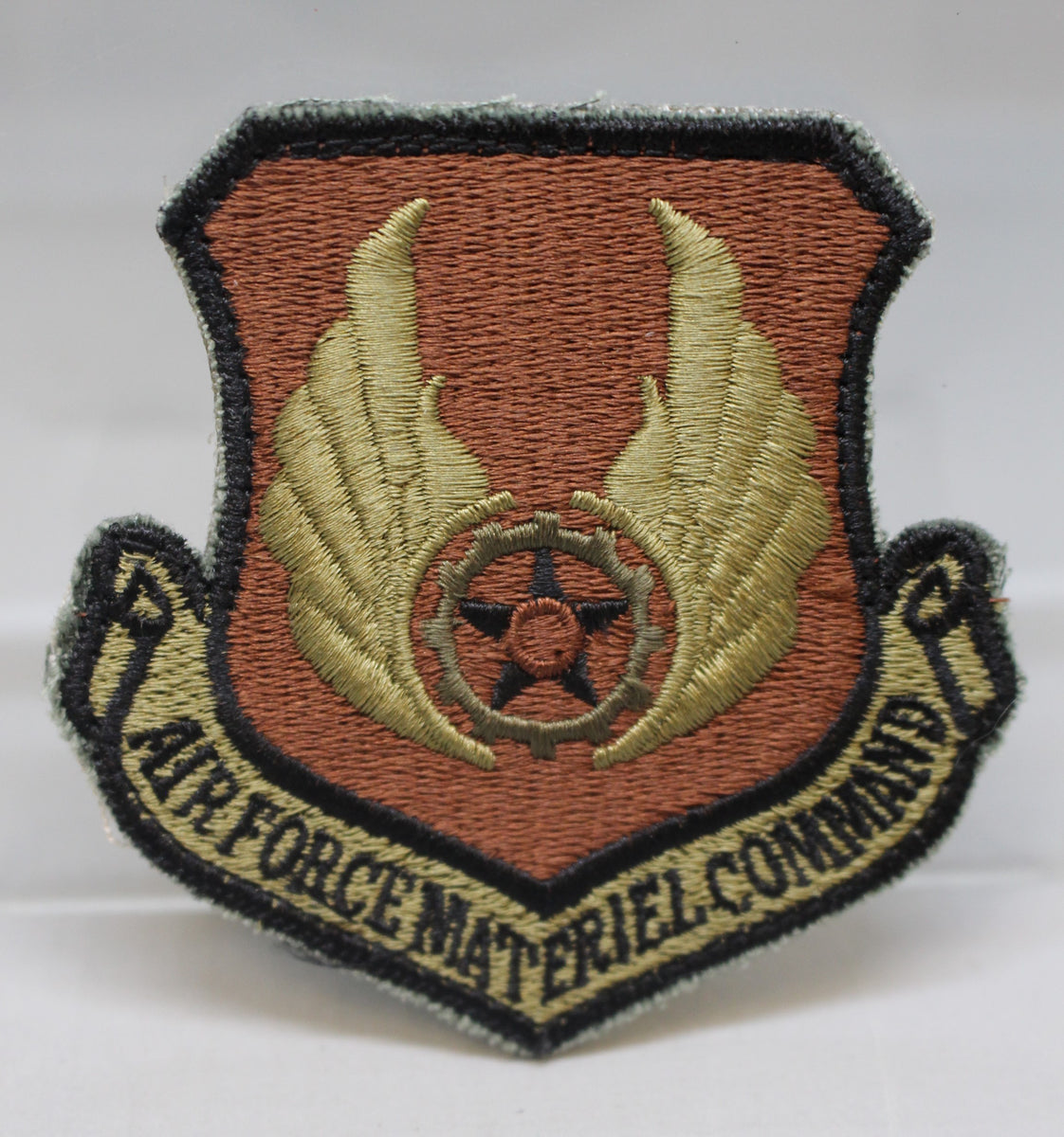 Af Air Force Materiel Command Patch - Ocp - Hook Backing - Used 