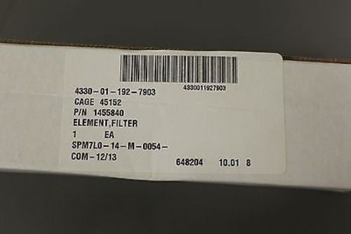 Filter Element, NSN 4330-01-192-7903, PN 1455840, NEW!