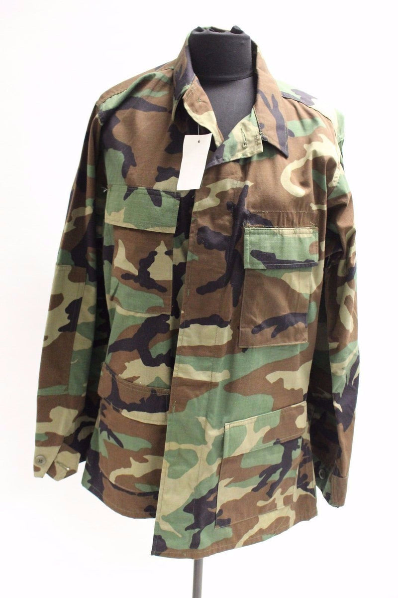 US Army BDU Woodland Ripstop Combat Coat - Medium Long - 8415-01-390-8549 -  New