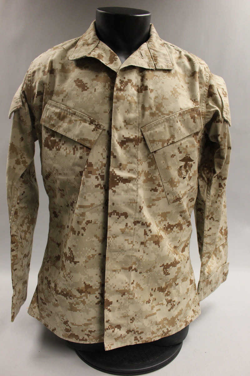 USMC Marine Corp Desert Marpat Combat Jacket Coat - Medium