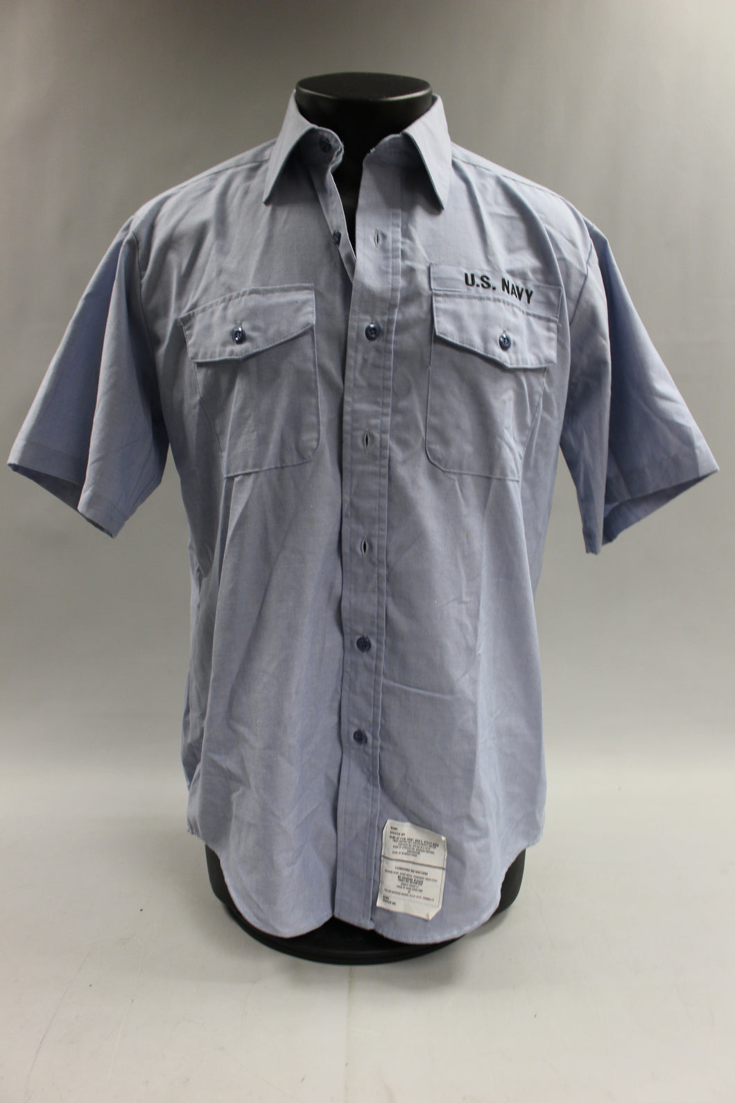 DSCP US Navy Men's Utility Short Sleeve Button Up Shirt - Size XX-Large - Used