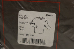 XGO Midweight Phase 2 Crew Neck Shirt - Medium - Sand - New