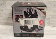 Load image into Gallery viewer, Meridian Swivel Desk Caddy with Office Accessories - Black - New