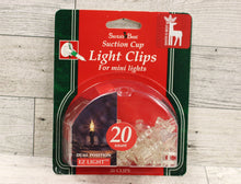 Load image into Gallery viewer, Santa&#39;s Best Suction Cup Light Clips for Mini Lights - Dual Position - 20 Count