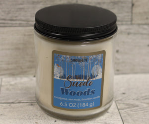 Candle-Lite Suede Woods Candle - 6.5 Oz - New