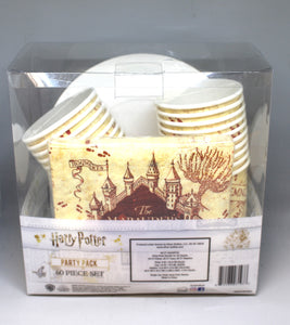 Harry Potter Marauder's Map 60-Piece Party Tableware Set - Cups, Plates, Napkins