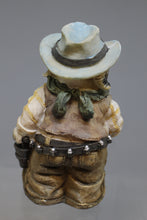 Load image into Gallery viewer, Western Cowboy Dog Figurine Holding Bottle - Resin - Used