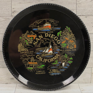 San Diego California Souvenir Tray - 10" - Used