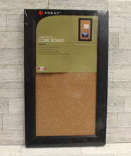 Load image into Gallery viewer, Home Decor Cork Board - Natural with Black Frame - 11x18&quot; - New