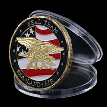 Load image into Gallery viewer, Department of the Navy Seal Team Challenge Coin - Sea Land Air - New