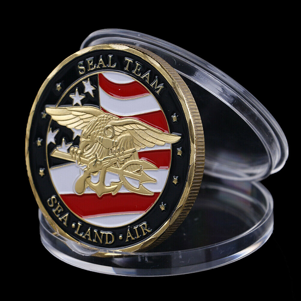 Department of the Navy Seal Team Challenge Coin - Sea Land Air - New