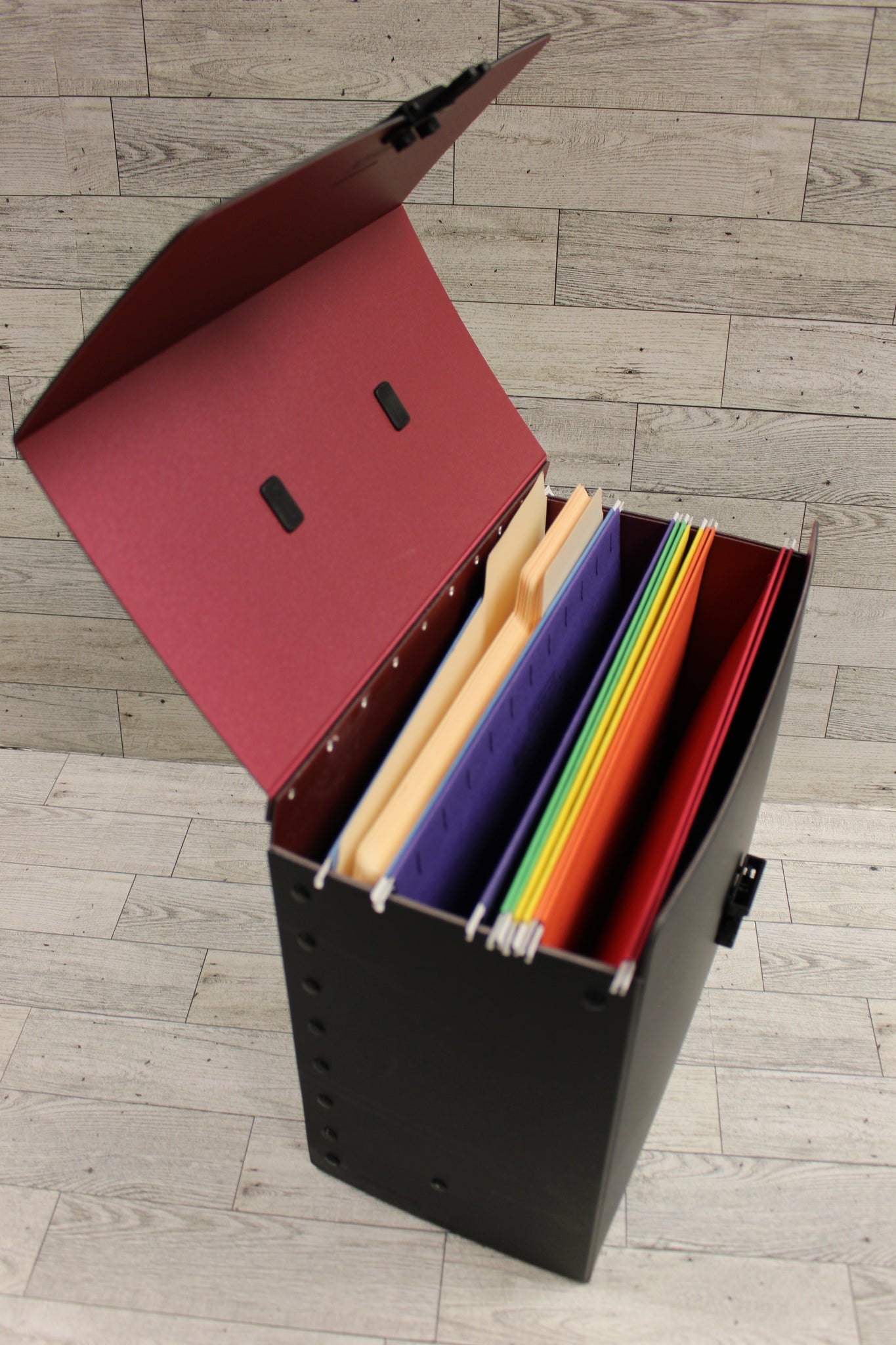 Portable discount filing tote