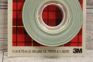Scotch 110 3M Mounting Tape - 1/2" x 75" - New
