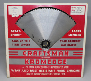 Sears Craftsman Kromedge 8" Ply-Tooth Saw Blade - 9 3235 - Arbor 5/8" - New