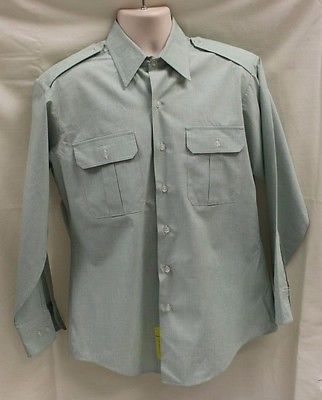 Flying Cross Army Green Garrison Long Sleeve Shirt - 16.5 x 32 - Used