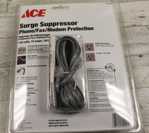 Ace Surge Suppressor 5 Outlet Phone/Fax/Modem Protection - New