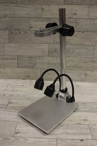 Koolertron 12inch Extended Aluminum Microscope Stand with 2 Fill Lights - Used