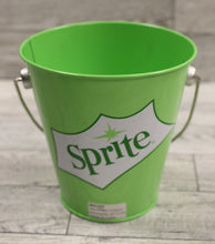 Load image into Gallery viewer, The Tin Box Company Sprite Mini Pail Bucket - Height: 4.75&quot; - Green - Used