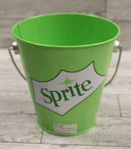 The Tin Box Company Sprite Mini Pail Bucket - Height: 4.75" - Green - Used