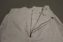 Load image into Gallery viewer, US Air Force Men&#39;s Cadet Parade Dress White Service Trousers - Size: 34R - Used