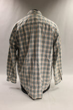 Load image into Gallery viewer, Men&#39;s Structure Long Sleeve Blue Plaid Shirt - Large - Used