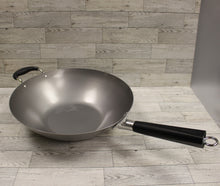 Load image into Gallery viewer, IMUSA Wok Frying Pan 14&quot; - Chinese Cooking Pan - Carbon Steel - G19P - Used