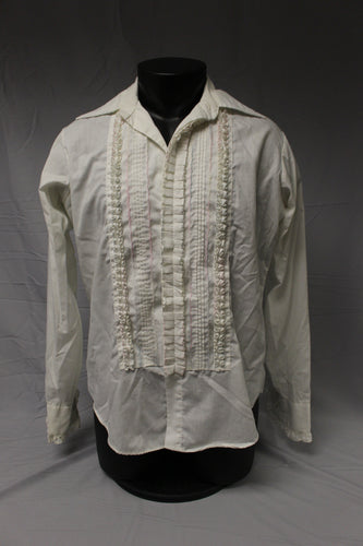 Men's Palm Beach Formals M-2 Dress Shirt - Medium/33-34 - White - Used