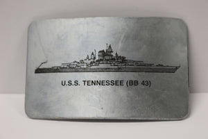 U.S.S. Tennessee (BB 43) Belt Buckle - Used