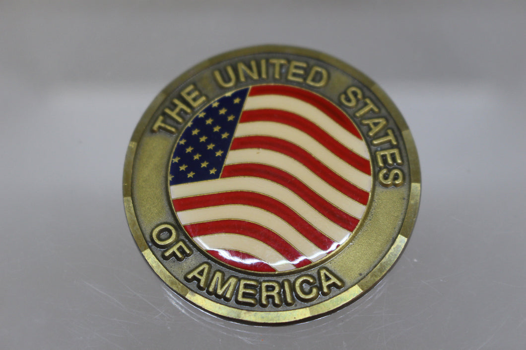 United States of America Pledge Allegiance Challenge Coin - Used