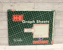 Load image into Gallery viewer, K+E Graph Paper/Drawing Paper - 8-1/2&quot; x 11&quot; - 46 0460 - 358-2 1/2 - Green - New