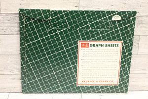 K+E Graph Paper/Drawing Paper - 8-1/2" x 11" - 46 0460 - 358-2 1/2 - Green - New
