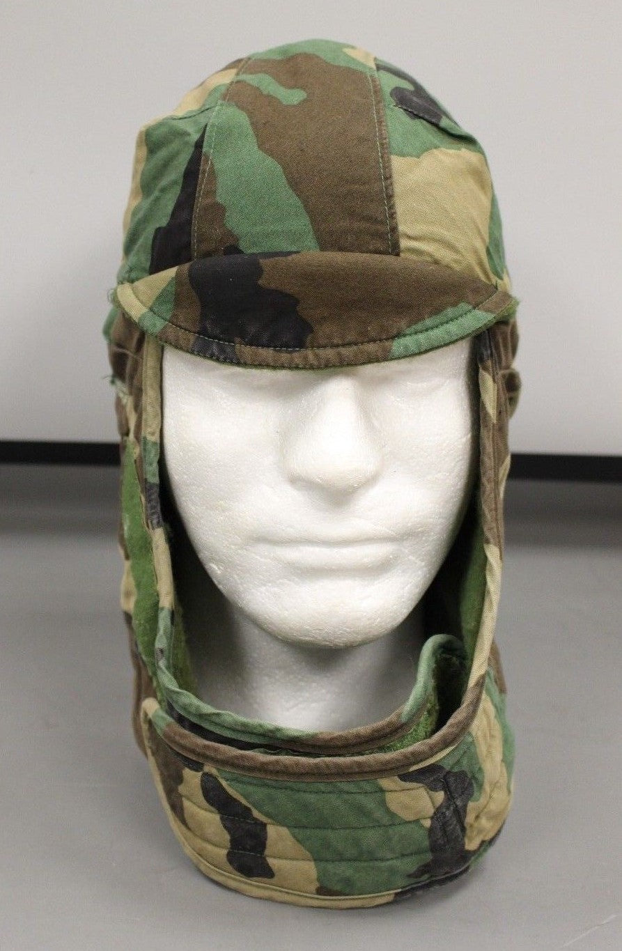 Cold Weather Insulated Woodland Helmet Liner Cap - Size: 7 - 8415-01-099-7845