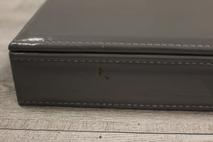 Richard's Large Grey Jewelry Box / Keepsake Box - 12x10 - Used