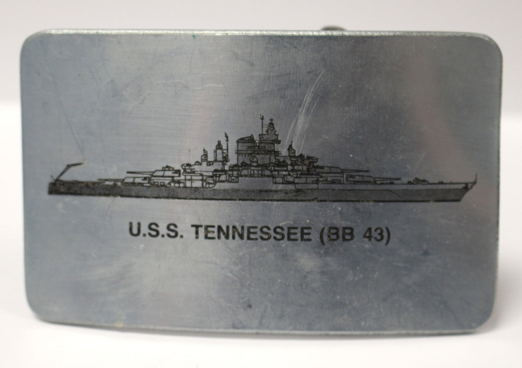 U.S.S. Tennessee (BB 43) Belt Buckle - Used