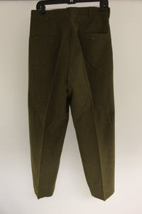 US Army Men's M-1952 Olive Drab Wool Trousers - Size: W31 x L30 - Used