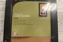 Load image into Gallery viewer, Home Decor Cork Board - Natural with Black Frame - 11x18&quot; - New