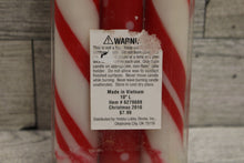 Load image into Gallery viewer, Pack of 3 Hobby Lobby Peppermint Swirl Christmas Taper Candles - 10&quot; Long - New