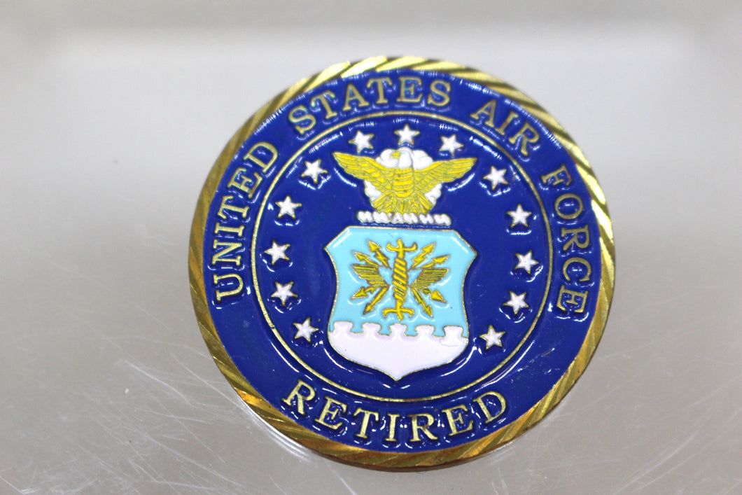 United State Air Force Retired Challenge Coin - Used