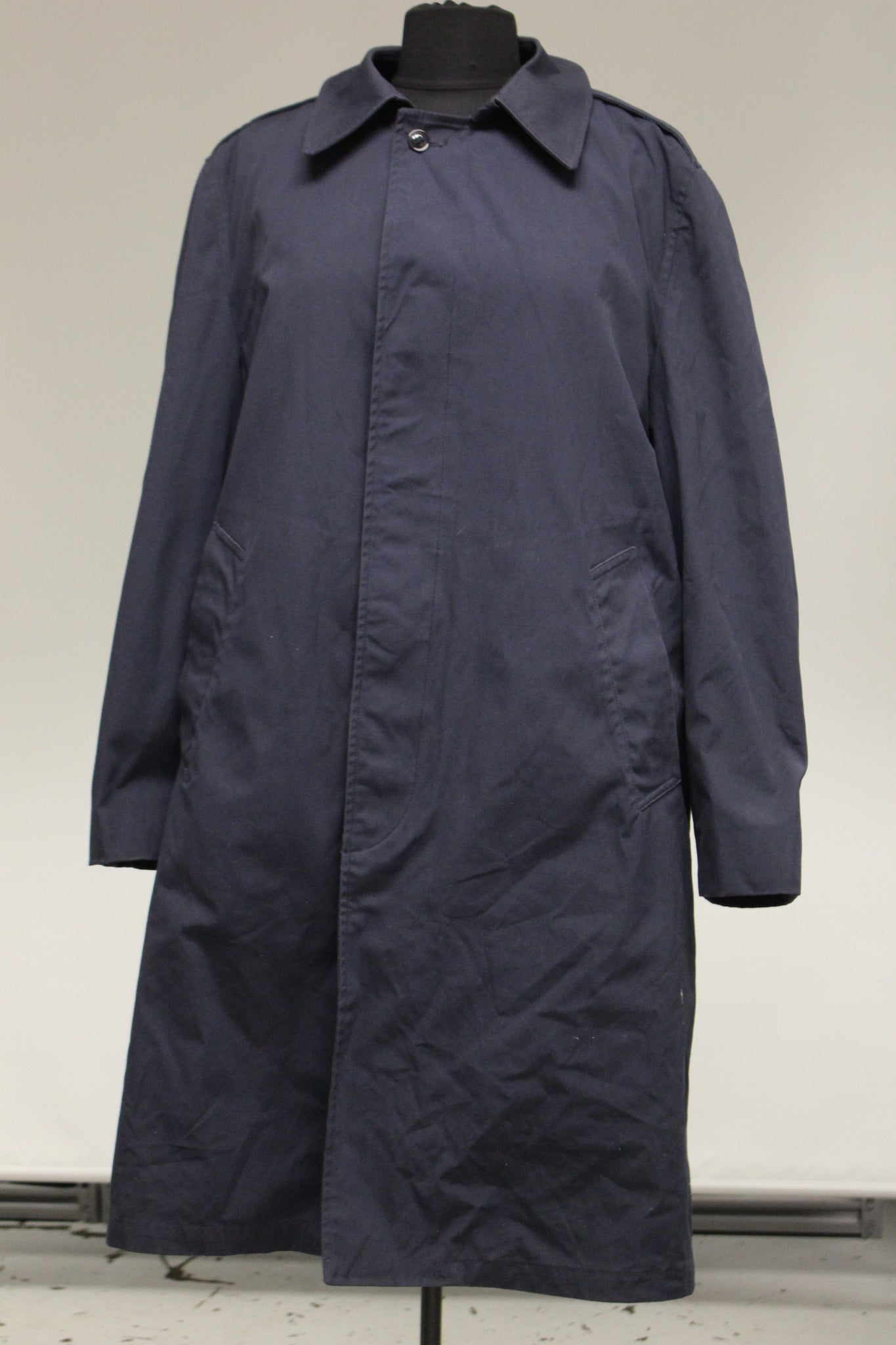 US Air Force Blue Men's All Weather Trench Coat - Size: 44R - Used