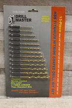 Load image into Gallery viewer, Drill Master 13-Piece HSS Titanium Nitride Coated Drill Bit Set -New