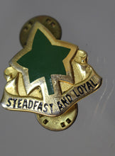 Load image into Gallery viewer, US Military 4th Infantry Division Insignia Pin - Steadfast and Loyal - Used