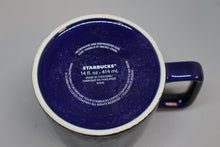 Load image into Gallery viewer, Starbucks Fall 2020 Blue Black Speckle Ceramic Coffee Cup Mug - 14 Fl Oz - Used