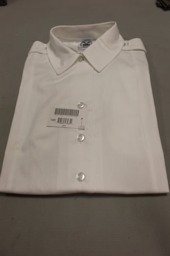 US Army Woman's White Long Sleeve Tuck In Dress Shirt - Size: 14R - New