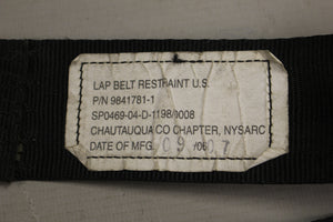 US Lap Restraint Belt - P/N 9841781-1 - Used