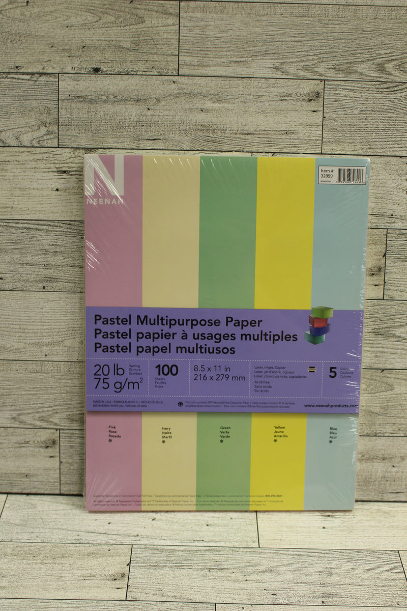 Neenah Multipurpose Paper Pastel 100 Pack -New – Military Steals and ...