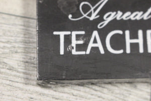 Special Moments A Great Teacher Photo Frame - Holds 6x4" Picture - Black - New