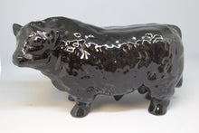 Load image into Gallery viewer, Ceramic Bull Scott Whiskey Decanter - Black - Used