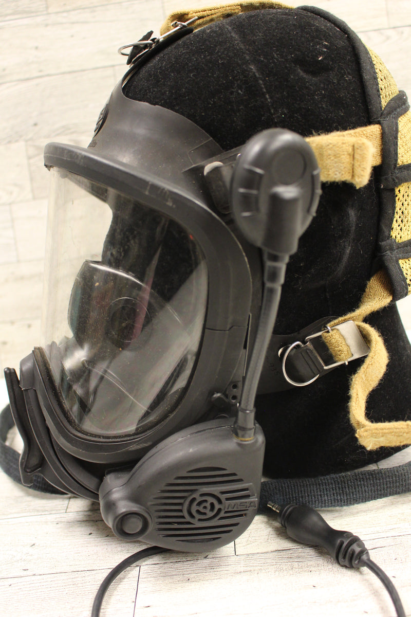 MSA NIghtfighter Ultra Elite Gas Mask with 10051289 Speaker Microphone ...