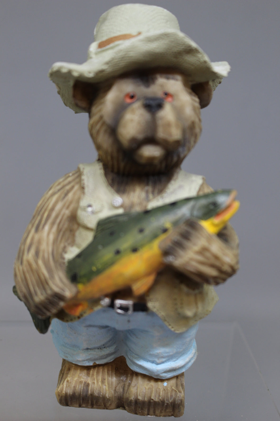 Fishing Bear Figurine - Used