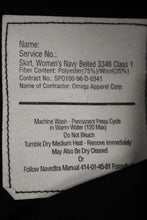 Load image into Gallery viewer, US Navy Women&#39;s Belted Skirt - Size: 10 JR - 8410-01-372-1717 - Used